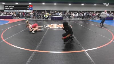 132 lbs Consi Of 32 #2 - Sela Rozov, NJ vs Emma Rial, CT