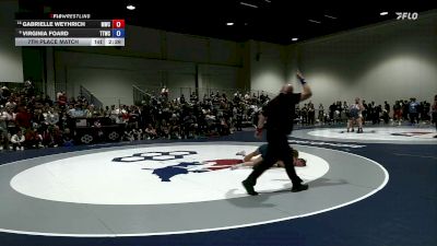 57 lbs 7th Place Match - Gabrielle Weyhrich, MWC Wrestling Academy vs Virginia Foard, Team Tornado Wrestling Club