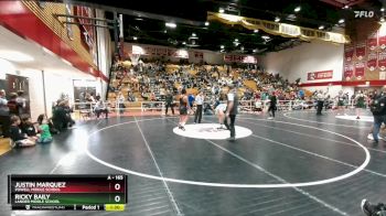 165 lbs 1st Place Match - Ricky Baily, Lander Middle School vs Justin Marquez, Powell Middle School