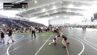 82 lbs Rr Rnd 3 - Lucas Slocum, Stout Wrestling Academy vs Luca Kling, Mantanona TC