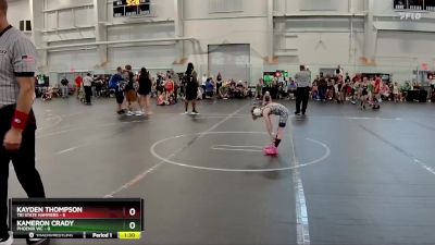 52 lbs Round 2 (6 Team) - Kayden Thompson, Tri State Hammers vs Kameron Crady, Phoenix WC