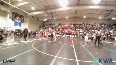70 lbs Rr Rnd 3 - Graycie Card, Tulsa Blue T Panthers vs Emily Robison, Skiatook Youth Wrestling