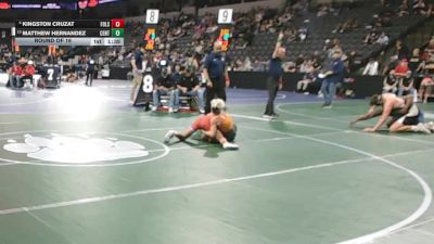 106 lbs Round Of 16 - Kingston Cruzat, Folsom (SJ) vs Matthew Hernandez, Central (CS)
