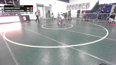 110 lbs Cons. Round 2 - Guadalupe Aguiar, San Pasqual vs Yvonne Valencia-Lopez, San Pasqual
