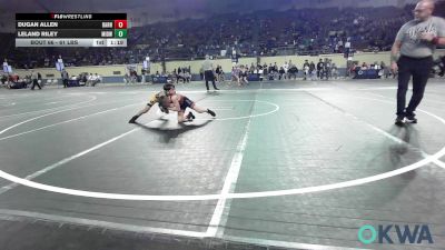 61 lbs Quarterfinal - Dugan Allen, Barnsdall Youth Wrestling vs Leland Riley, Midwest City Bombers Youth Wrestling Club