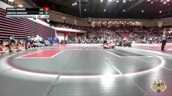 132 lbs Semifinals (8 Team) - Jericho Burkart, COWETA vs Joshua Mendez, CLAREMORE