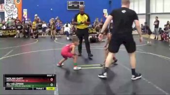 46 lbs Round 3 (6 Team) - Nolan Gatt, Backyard Brawlers vs Eli Veldman, Midwest Xtreme Wrestling