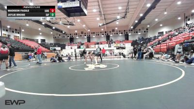 125 lbs Consolation - Madison Fagile, Locust Grove High School vs Jaylie Brose, Sapulpa High School Girls