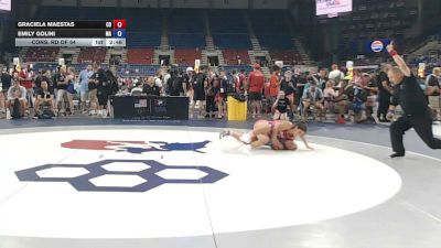 120 lbs Cons. Rd Of 64 - Graciela Maestas, Colorado vs Emily Golini, Massachusetts