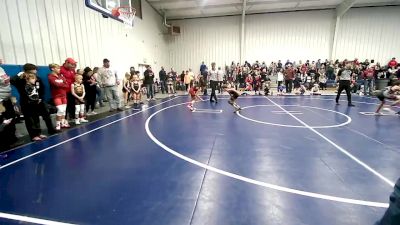 58 lbs Rr Rnd 1 - Trinity Jaramillo, Hilldale Youth Wrestling Club vs Evan Hair, Sperry Wrestling Club