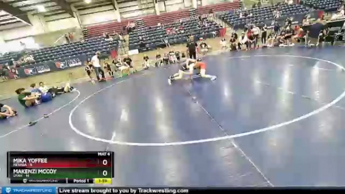 116 lbs Placement Matches (8 Team) - Mika Yoffee, NEVADA vs Makenzi ...