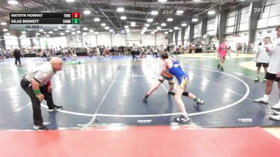 90 lbs Rr Rnd 1 - Haydyn Horwat, TDWC Maniacs Grey - MS vs Silas Bennett, Hammers - MS