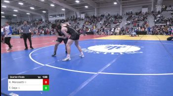 285 lbs Quarterfinal - Kaz Morosetti, RI vs Troy Ceja, CA