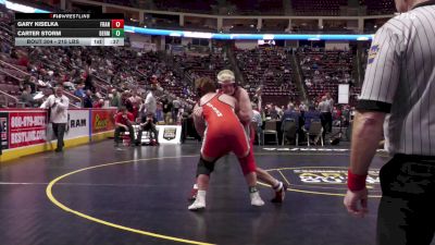 215 lbs Consi 2 - Gary Kiselka, Franklin vs Carter Storm, Bermudian Springs