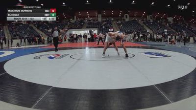 133 lbs Champ. Round 1 - Maximus Bowers, Unattached vs Eli Ogle, CumberlandKY