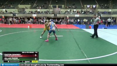 115 lbs Round 5 - Easton Oswskey, Superior Wrestling Academy vs Killian Pagor, Tomah Youth Wrestling