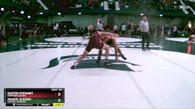 174 lbs Cons. Round 3 - Mason Alessio, Central Michigan vs Austin Stewart, Northern Illinois