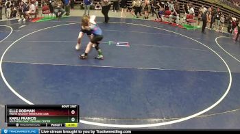 62 lbs 1st Place Match - Karli Francis, Southern Idaho Training Center vs Elle Rodman, Fruita Wildcat Wrestling Club