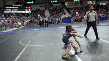 55 lbs Champ. Round 1 - Berkley Brown, Bluestem vs Peyton Gannon, Phillipsburg Wrestling Club