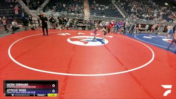 59 lbs Quarterfinal - Aicen Gerrard, Evanston Elite Wrestling Club vs Atticus Wass, Touch Of Gold Wrestling Club
