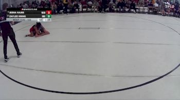 103 lbs Quarterfinal - Zaylee Kring, Hawks Wrestling Club vs Jeena Hajee, Lincoln High Girls