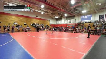 120 lbs 3rd Place - Giselle Barrera, Goffstown vs Emily Ziriak, Souhegan