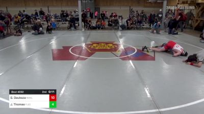 I 128 lbs Consi Of 4 - Graham Dauksza, Manlius vs Joe Thomas, Fleetville