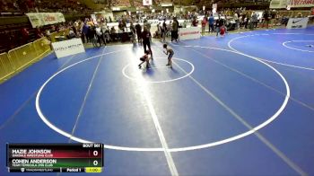 49 lbs Semifinal - Cohen Anderson, Team Temecula /Pin Club vs Mazie Johnson, Oakdale Wrestling Club