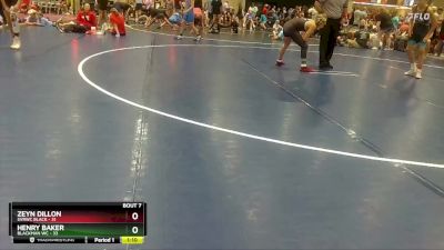 108 lbs Round 2 (8 Team) - Henry Baker, Blackman WC vs Zeyn Dillon, SVRWC Black