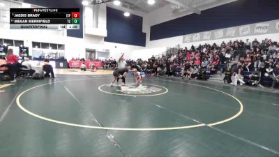 120 lbs Quarterfinal - Megan Merrifield, Temescal Canyon vs Jaedis Brady, Esperanza