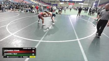 220 lbs Champ. Round 1 - Marshell Self, WI vs Leonardo Tovar, IL