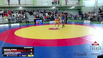 48kg Quarterfinal - Bryson Jutras, Sackville WC vs Veerpartap Cheema, Canadian Mal Wrestling