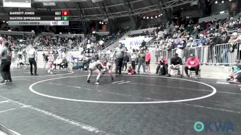 75 lbs Consolation - Barrett Jones, Weatherford Youth Wrestling vs Daxton Epperson, Morrison Takedown Club