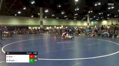 160 lbs Round 1 (6 Team) - Hunter Byer, Minot Young Guns vs Noah Blough, 212 Wrestling