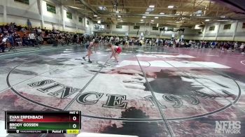 120 lbs Cons. Round 3 - Brody Gossen, BEWA vs Evan Erpenbach, West Lyon