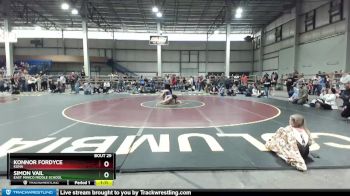 110 lbs Champ. Round 2 - Simon Vail, East Minico Middle School vs Konnor Fordyce, Kuna