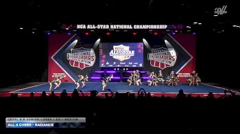 All 4 Cheer - Radiance [2026 L2.2 Junior - PREP - D2 - Medium] 2026 NCA All-Star National Championship