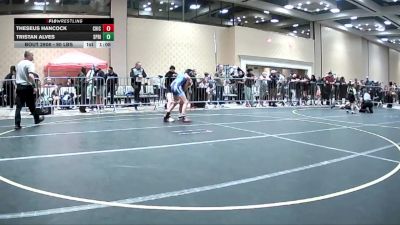 90 lbs Round Of 32 - Theseus Hancock, Chickens Wrestling vs Tristan Alves, Spring Hills WC