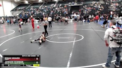 58 lbs 7th Place Match - Jameson OConnor, Gretna Youth Wrestling Club vs Ronan Weaver, FoxFit