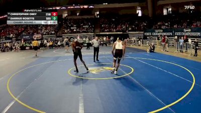 D 1 138 lbs Champ. Round 1 - Darrius Rosette, Baton Rouge vs Christopher Obey, St. Amant