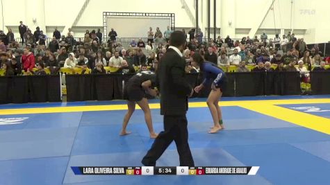 Eduarda Andrade De Araujo vs Lara Oliveira Silva 2024 World IBJJF Jiu-Jitsu No-Gi Championship