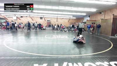 118 lbs Consi Of 4 - Edmund Yudiski, Wernersville vs Gaige Mentusky, Ringtown