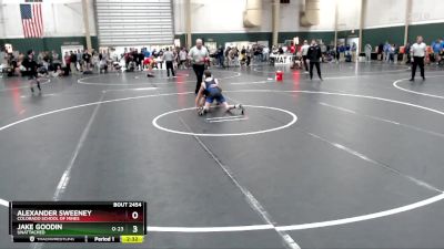 125 lbs Champ. Round 3 - Alexander Sweeney, Colorado School Of Mines vs Jake Goodin, Unattached