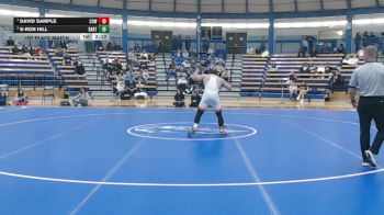 184 lbs 1st Place Match - David Sample, Cowley College vs S-Ron Hill, Barton