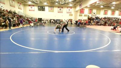 215 lbs Quarterfinal - Antonio Hebert, Goffstown vs Seth Adams, Monadnock