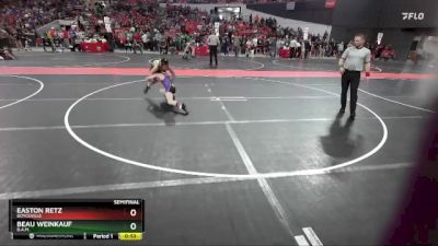 110 lbs Semifinal - Easton Retz, Boyceville vs Beau Weinkauf, B.A.M.