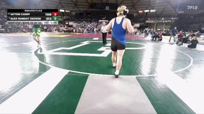 Boys 1B/2B 190 Cons. Semi - Jayton Caddy, Tonasket vs Alex Ramsay George, Liberty Bell