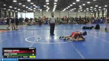 96 lbs Round 3 (6 Team) - Brady Slicker, PA Silver vs Anthony Ciotoli, Team Sconnie