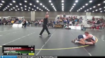 130 lbs 2nd Wrestleback (16 Team) - Gabbie Parini, University Of Providence vs Madisyn Blackburn, Brewton-Parker