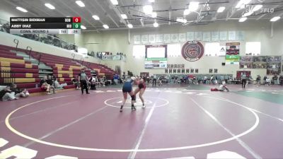 130 lbs Cons. Round 5 - Abby Diaz, Middleton vs Mattisin Bidiman, Homedale